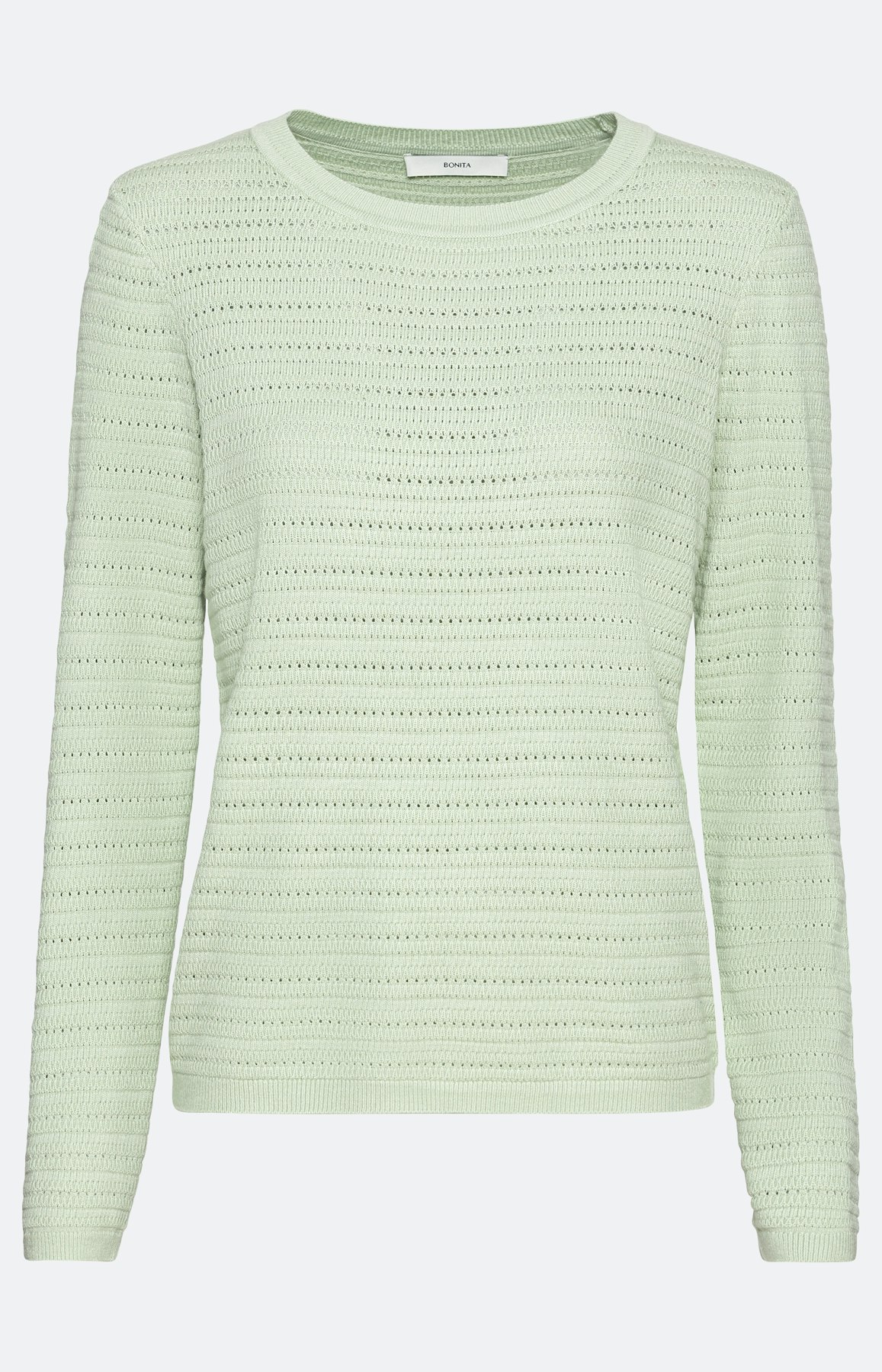 Trui met lange mouwen in ajourbreisel