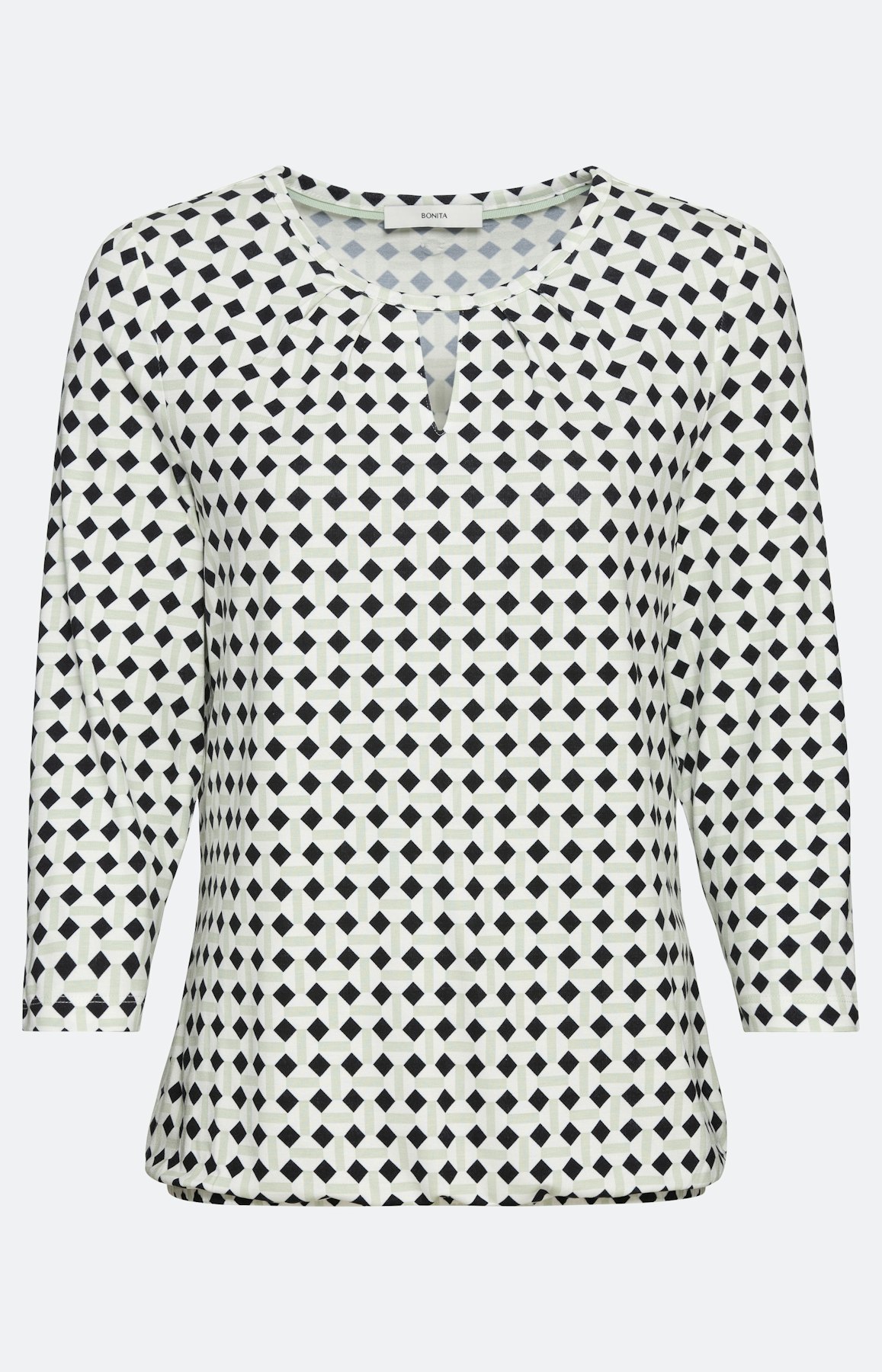 Shirt met 3/4-mouwen en grafische print