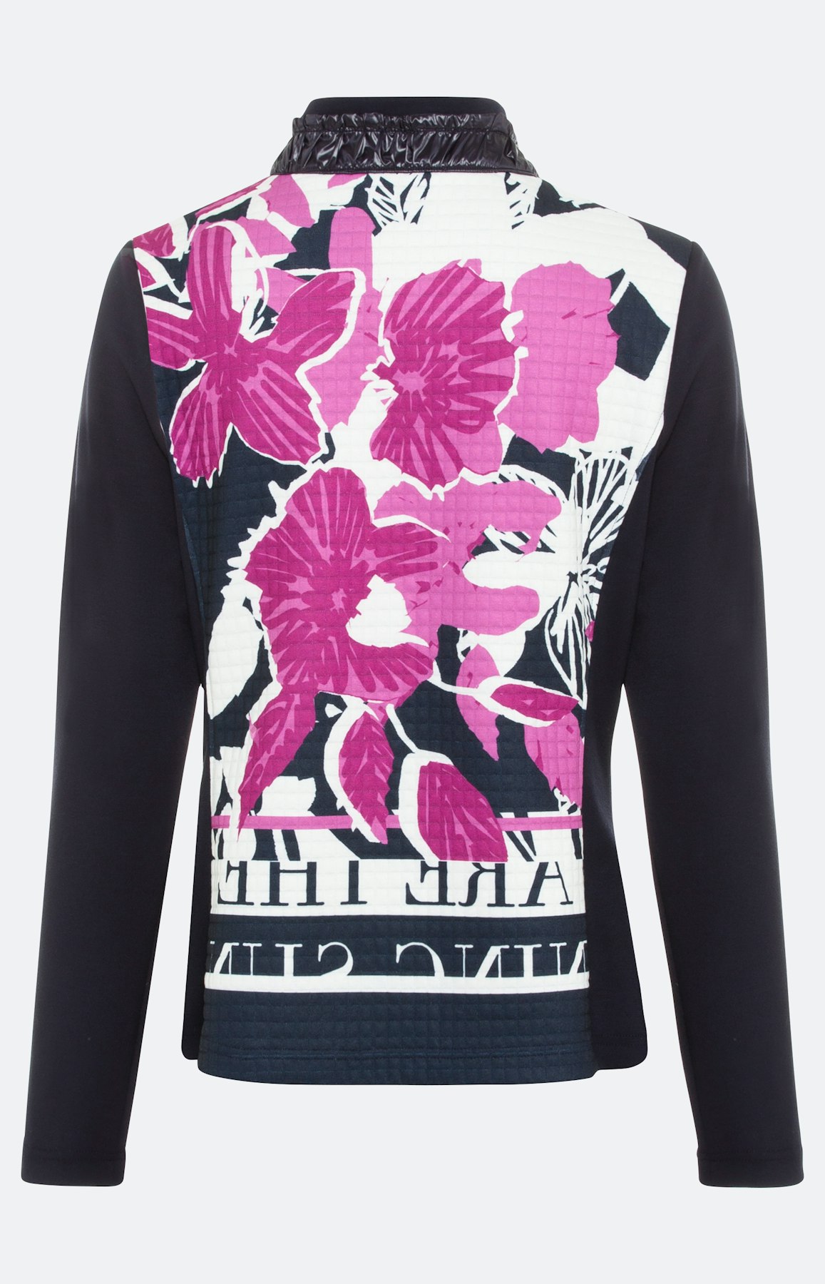 Bedruckte Sweatjacke mit 1/1-Arm