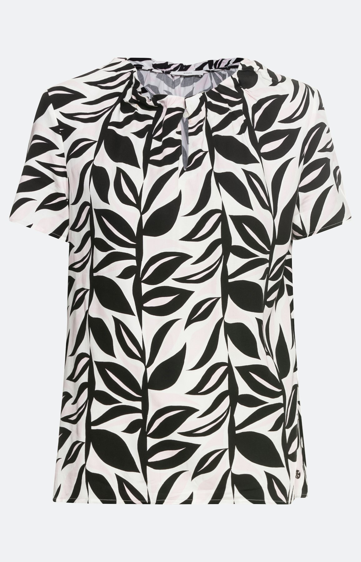 Gedessineerd blouseshirt met korte mouw