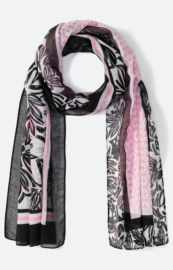 Sjaal in een mix van motieven