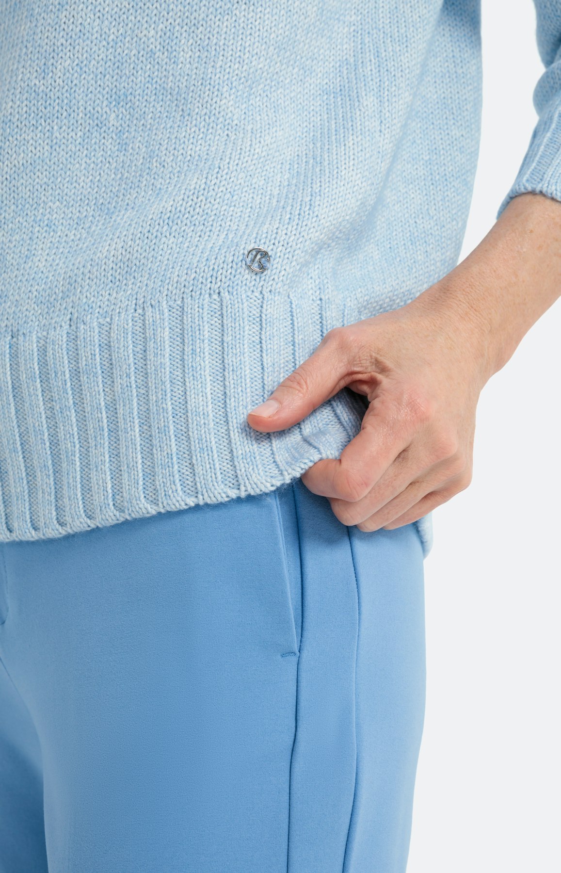 Gebreide trui met 3/4-mouwen