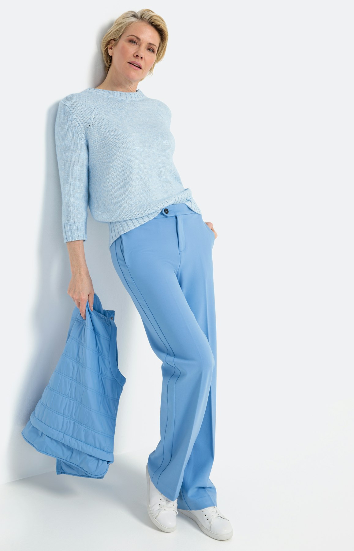 Gebreide trui met 3/4-mouwen