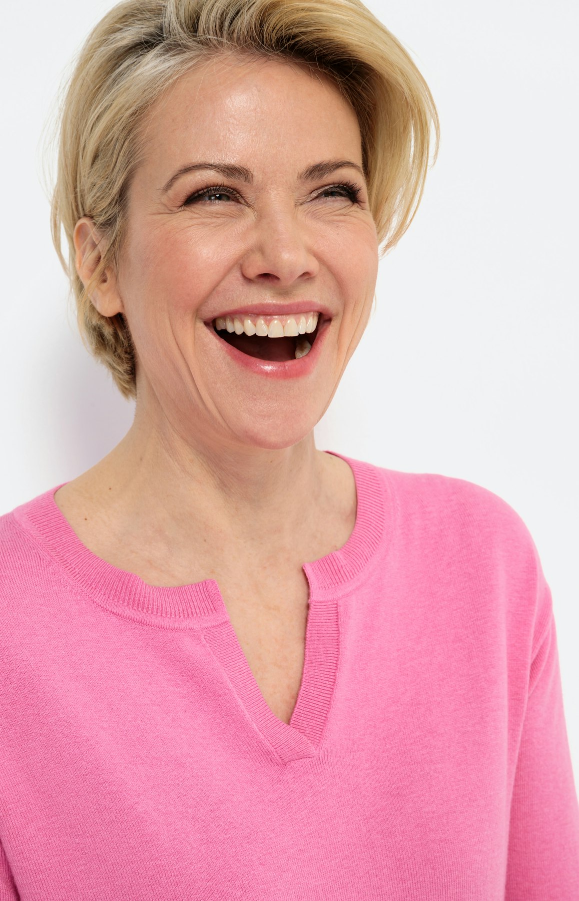 Langarm-Pullover mit Rippbündchen