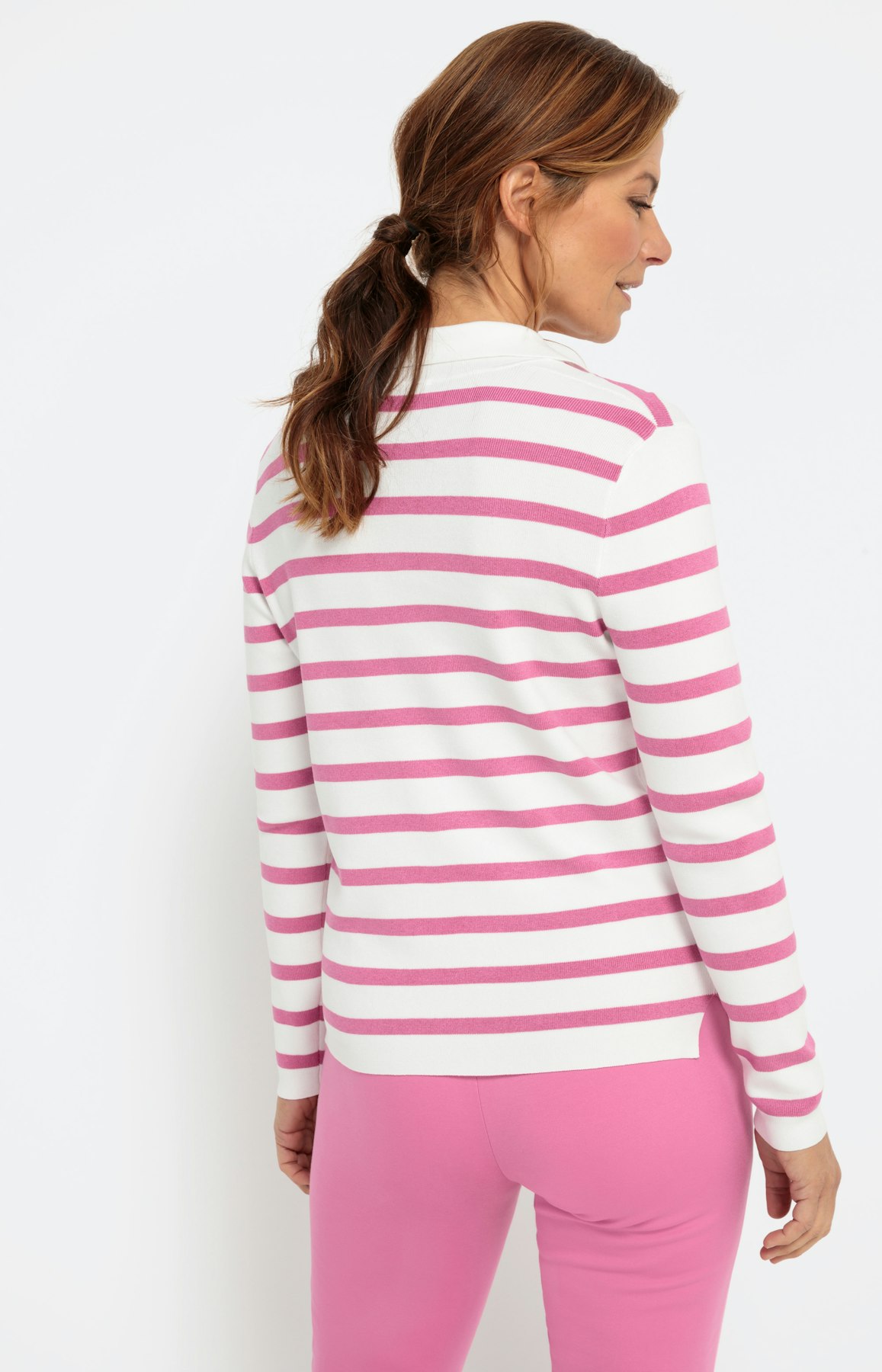 Trui met polokraag en lange mouwen