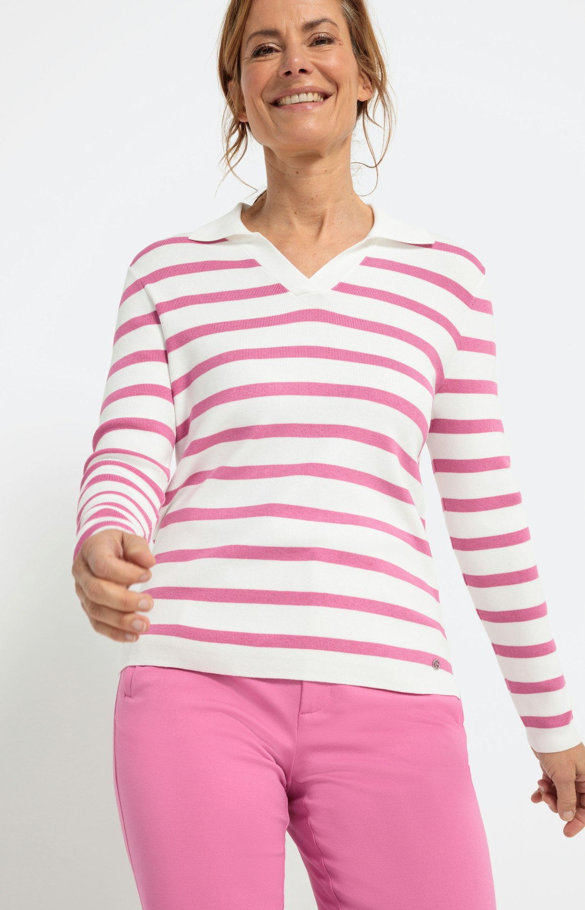 Trui met polokraag en lange mouwen