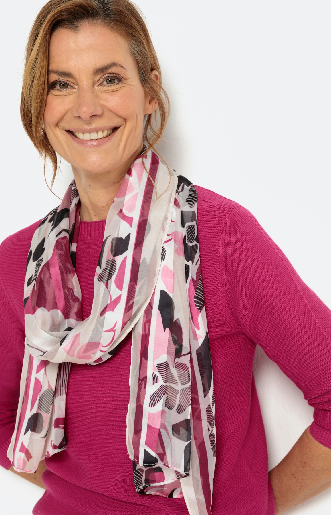 Trui met boothals en 3/4-mouwen