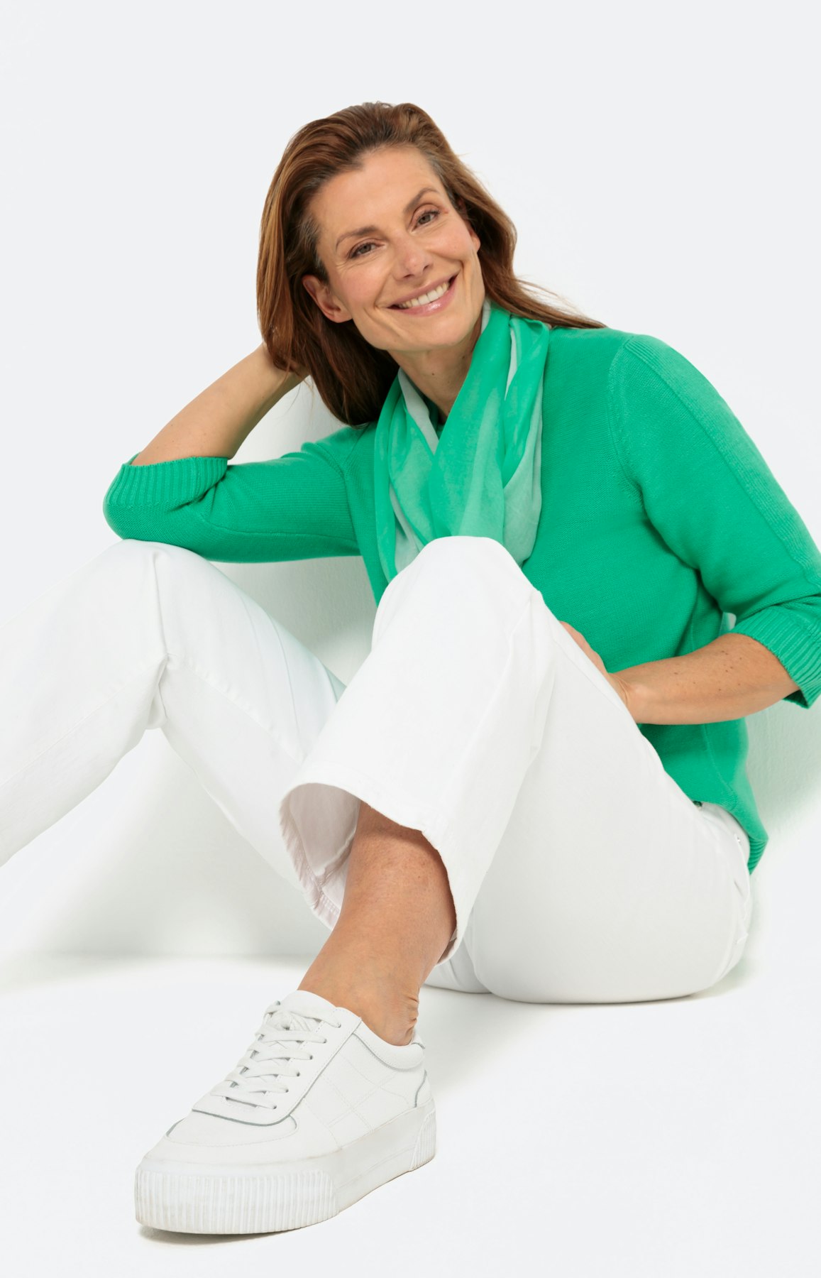 Wide leg Jeans, weiß, 32 inch