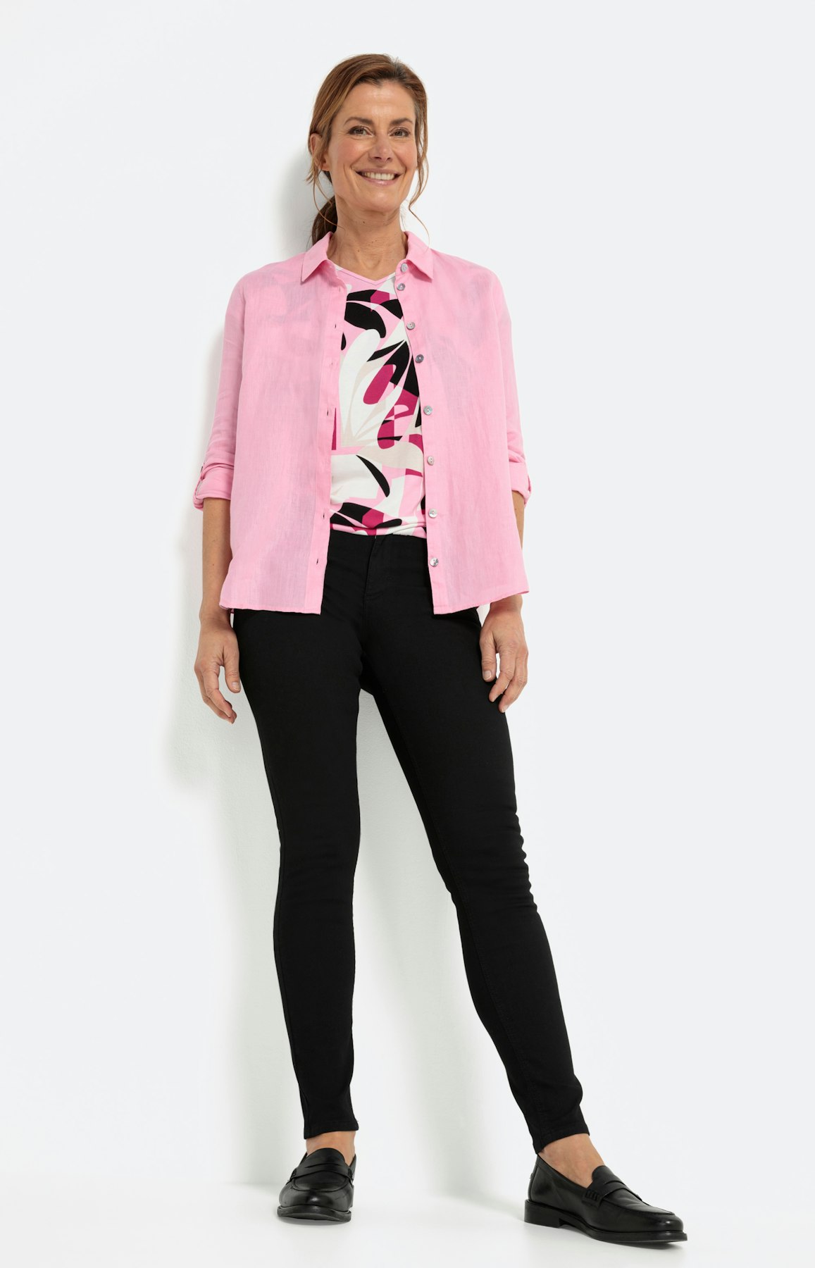 T-shirt met print en korte mouwen