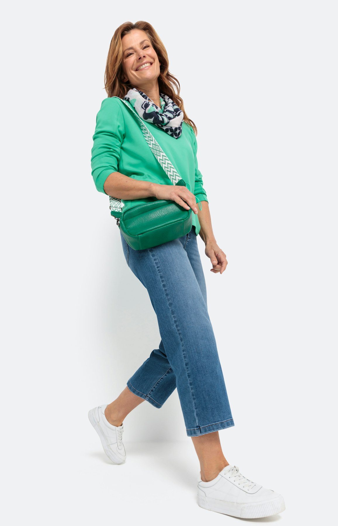 Sweatshirt met lange mouwen en trekkoord