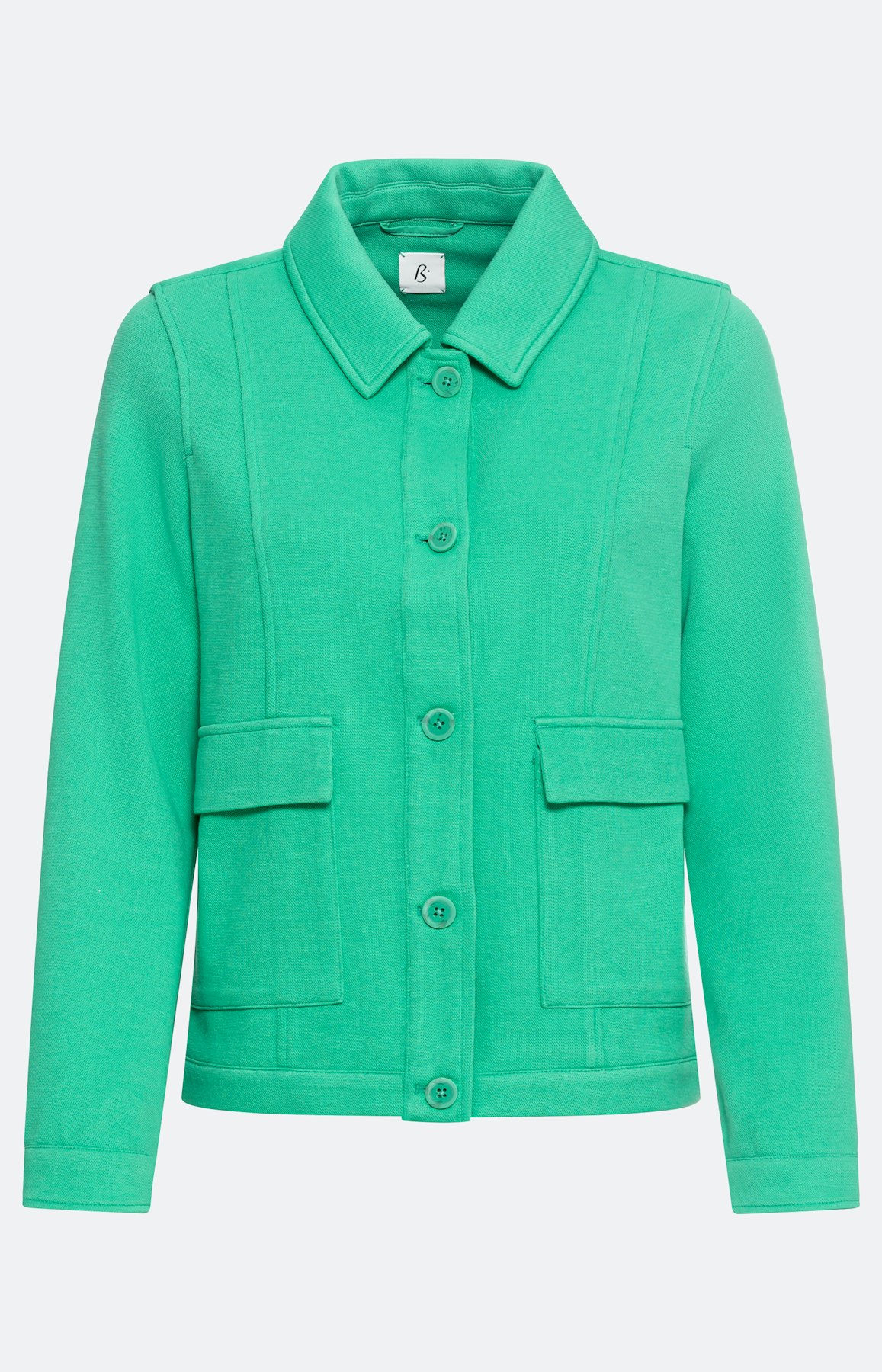 Gestructureerde blazer van jersey