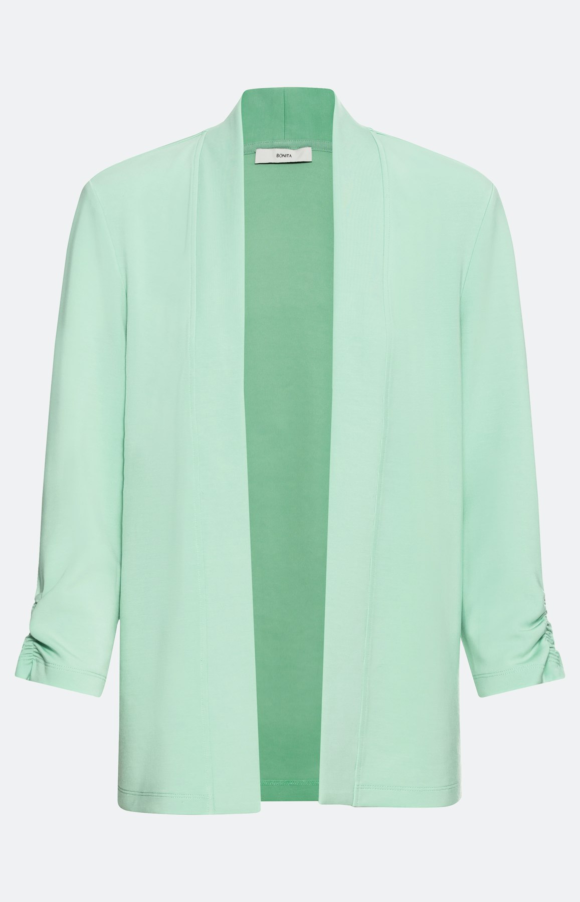 Scuba-cardigan met 3/4-mouwen