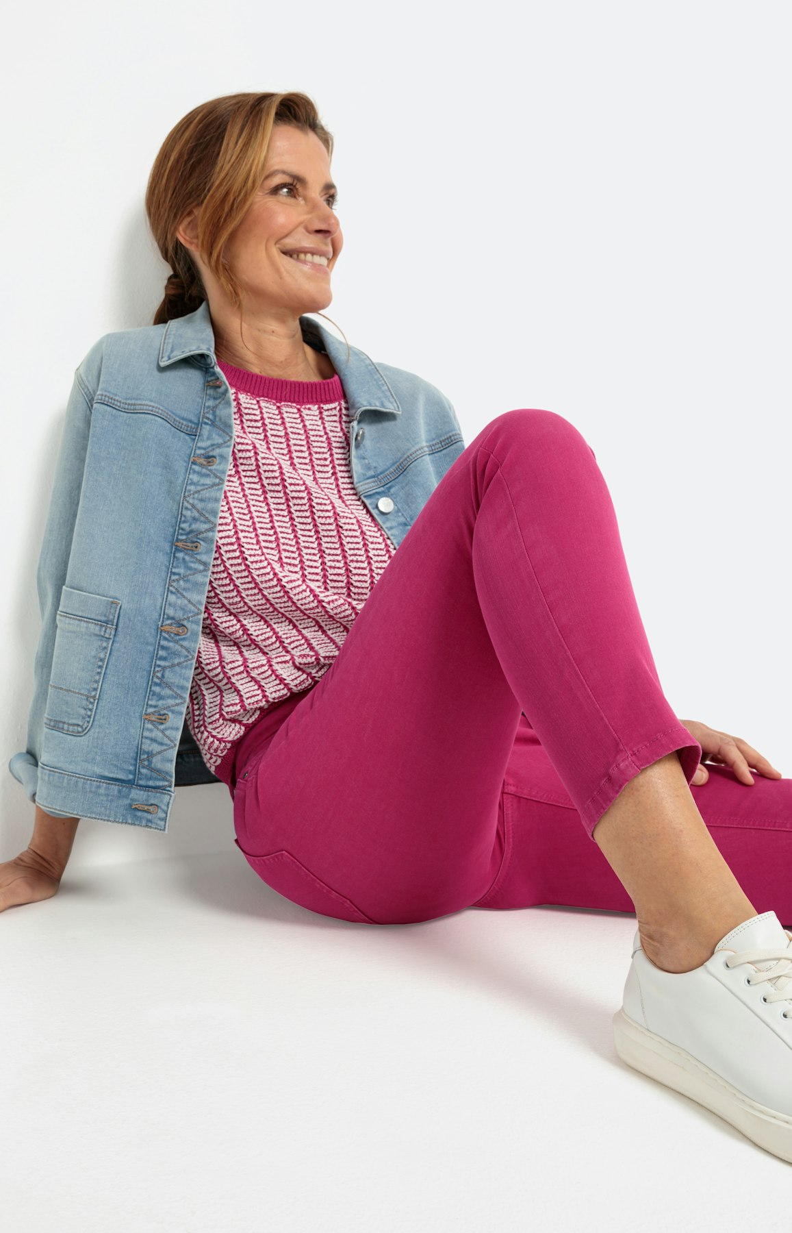 Gekleurde stretchjeans 28 Inch