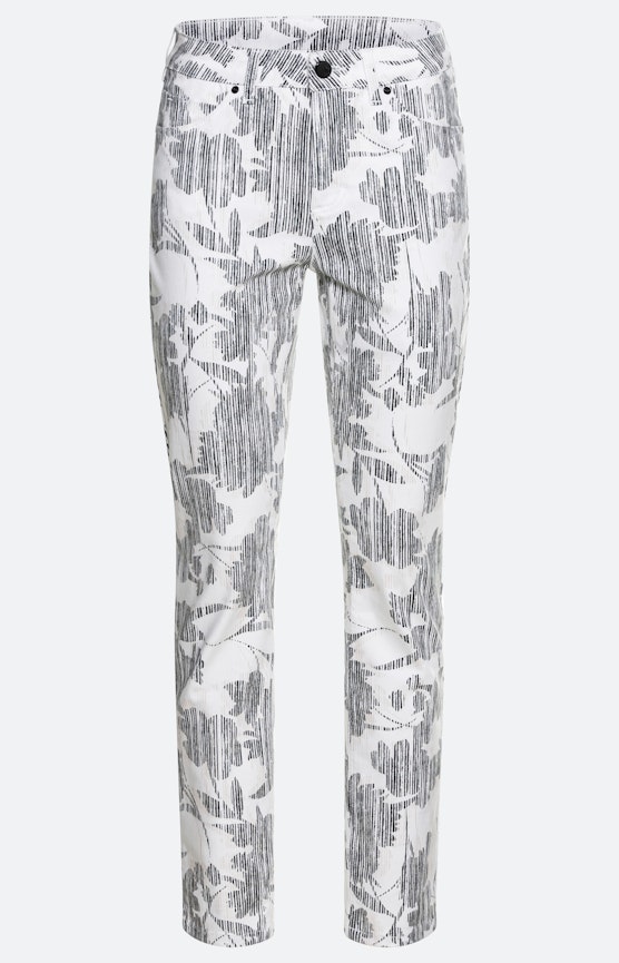 Slim fit jeans met print 28 Inch