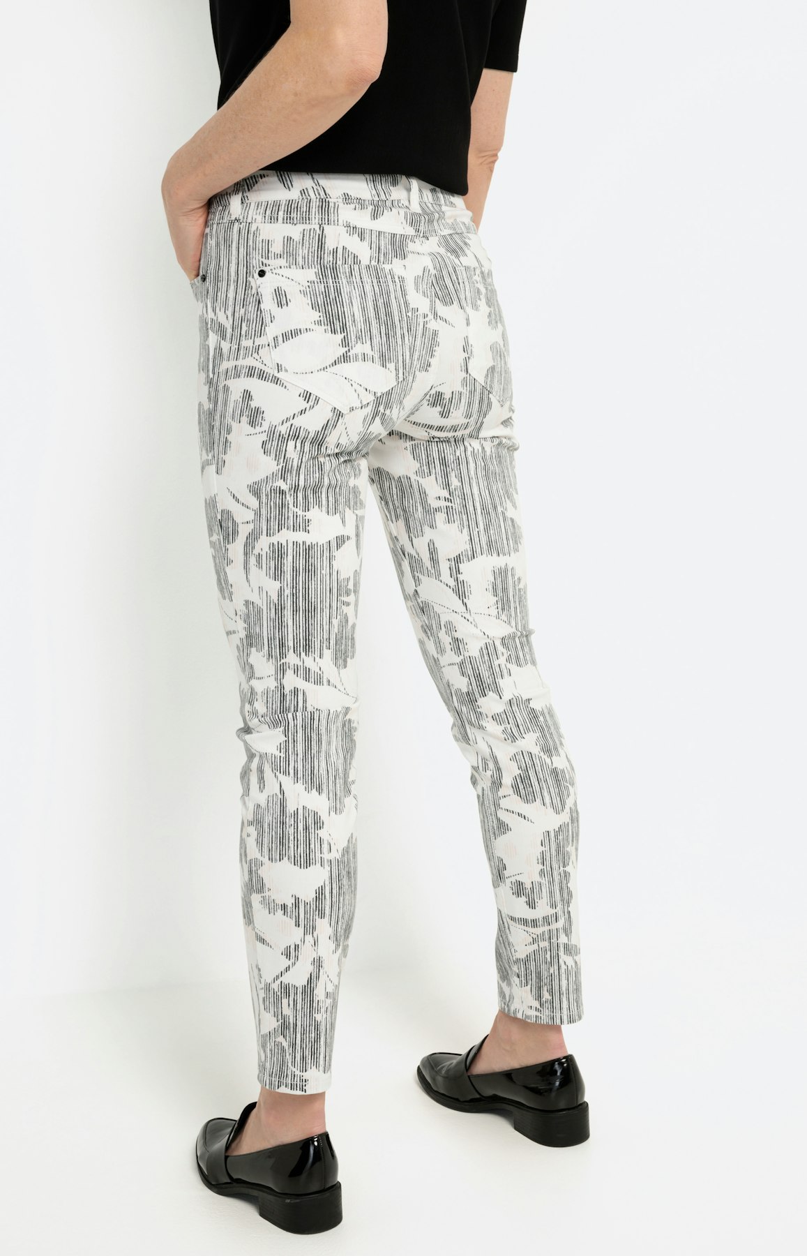 Slim fit jeans met print 28 Inch