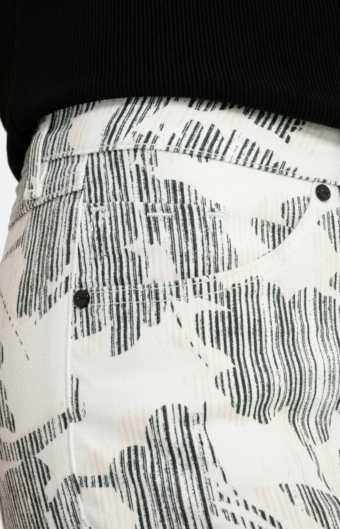 Slim fit jeans met print 28 Inch