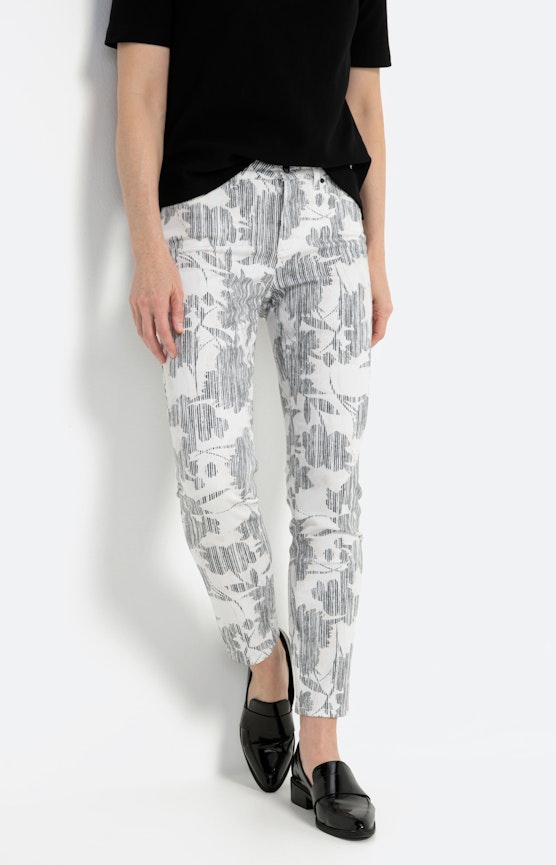 Slim fit jeans met print 28 Inch