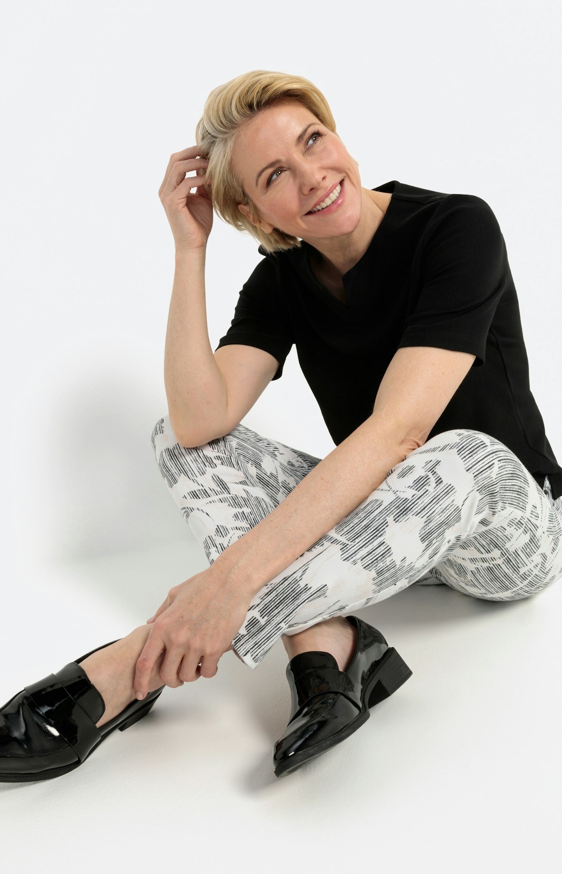 Slim fit jeans met print 28 Inch