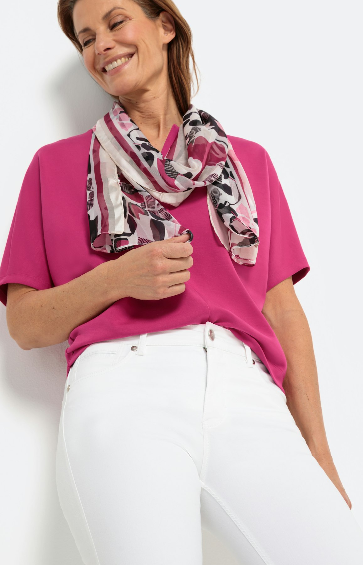 Casual sweatshirt met korte mouwen