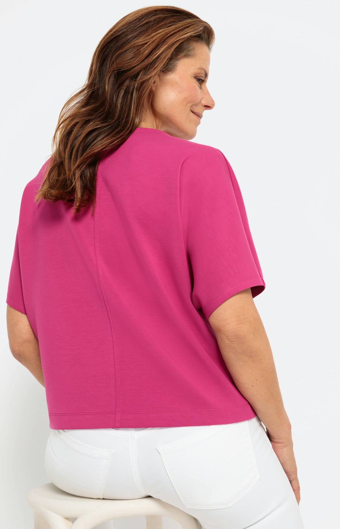 Casual sweatshirt met korte mouwen