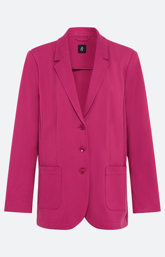 Klassieke jersey blazer, fuchsia