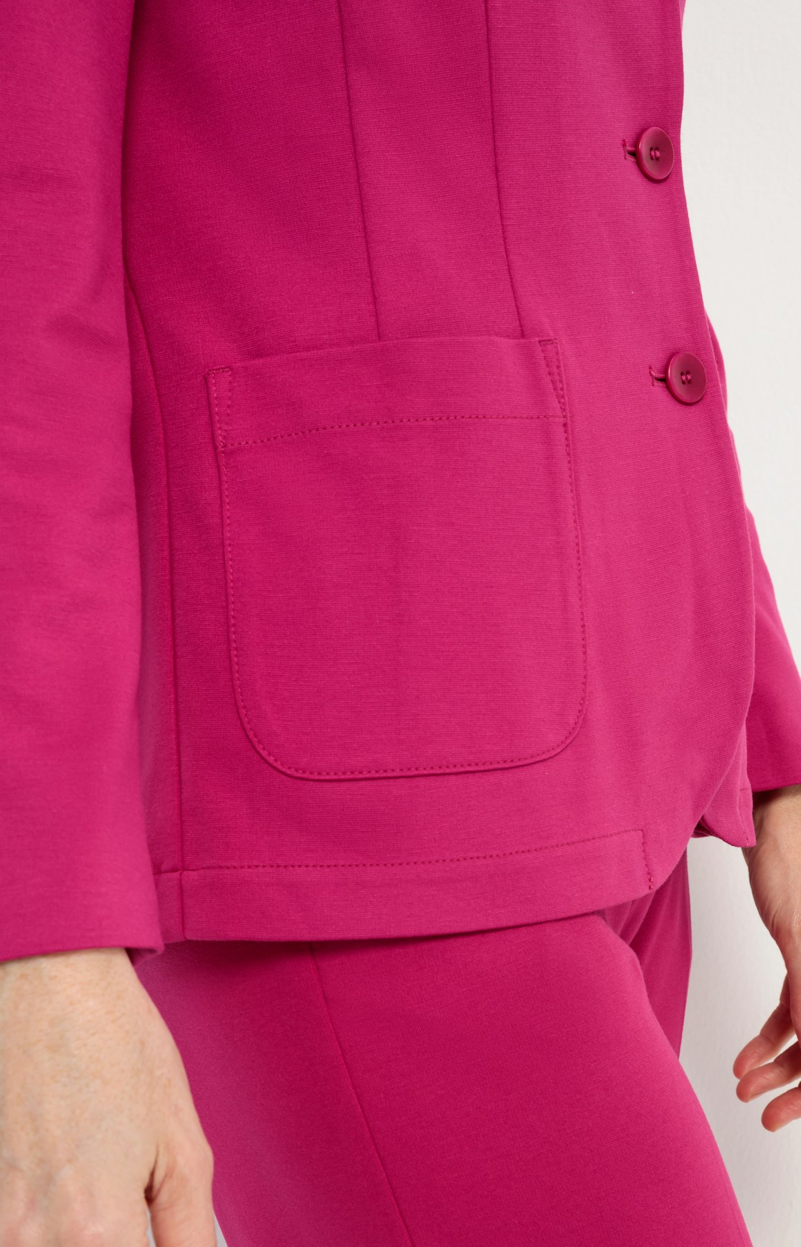 Klassischer Jersey-Blazer, fuchsia