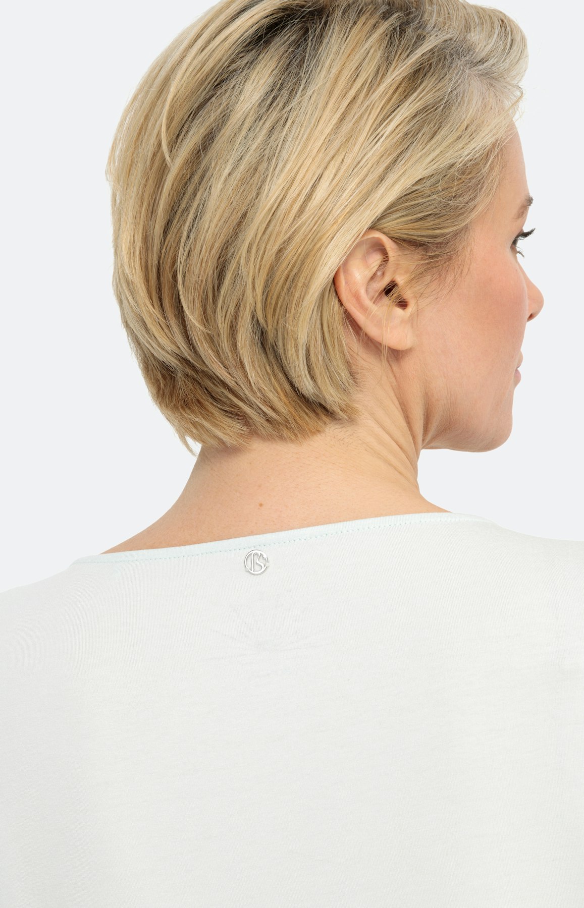 Shirt met korte mouwen en panneaux-print