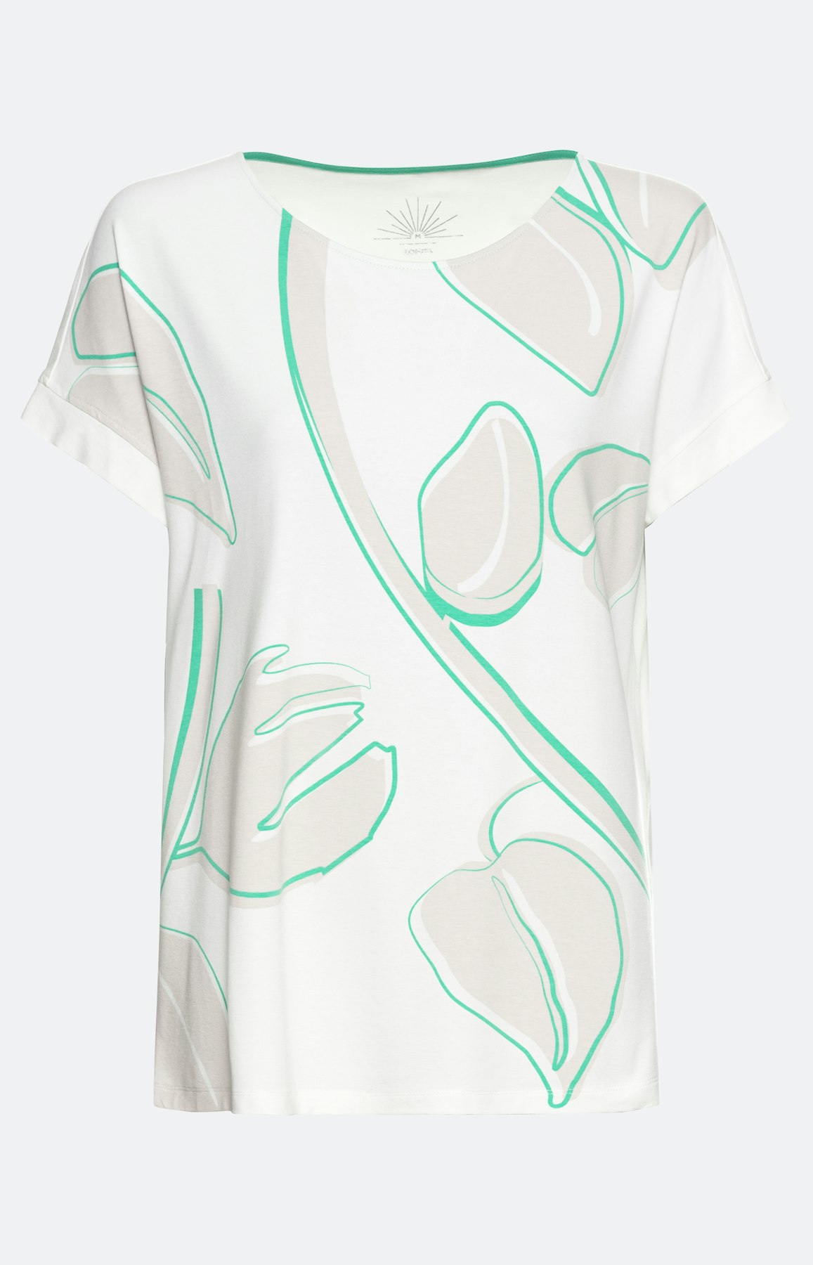 Shirt met korte mouwen en panneaux-print
