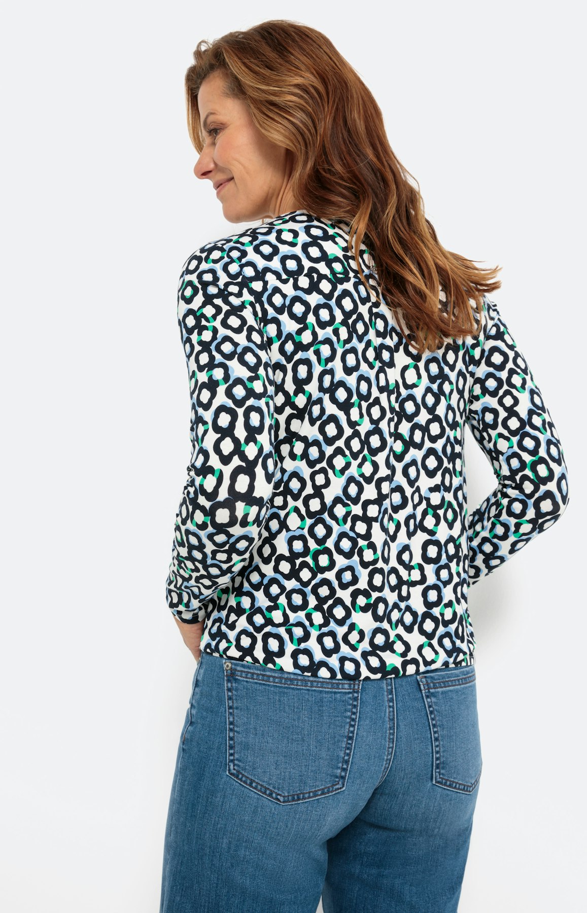 Shirt met lange mouwen en oogje