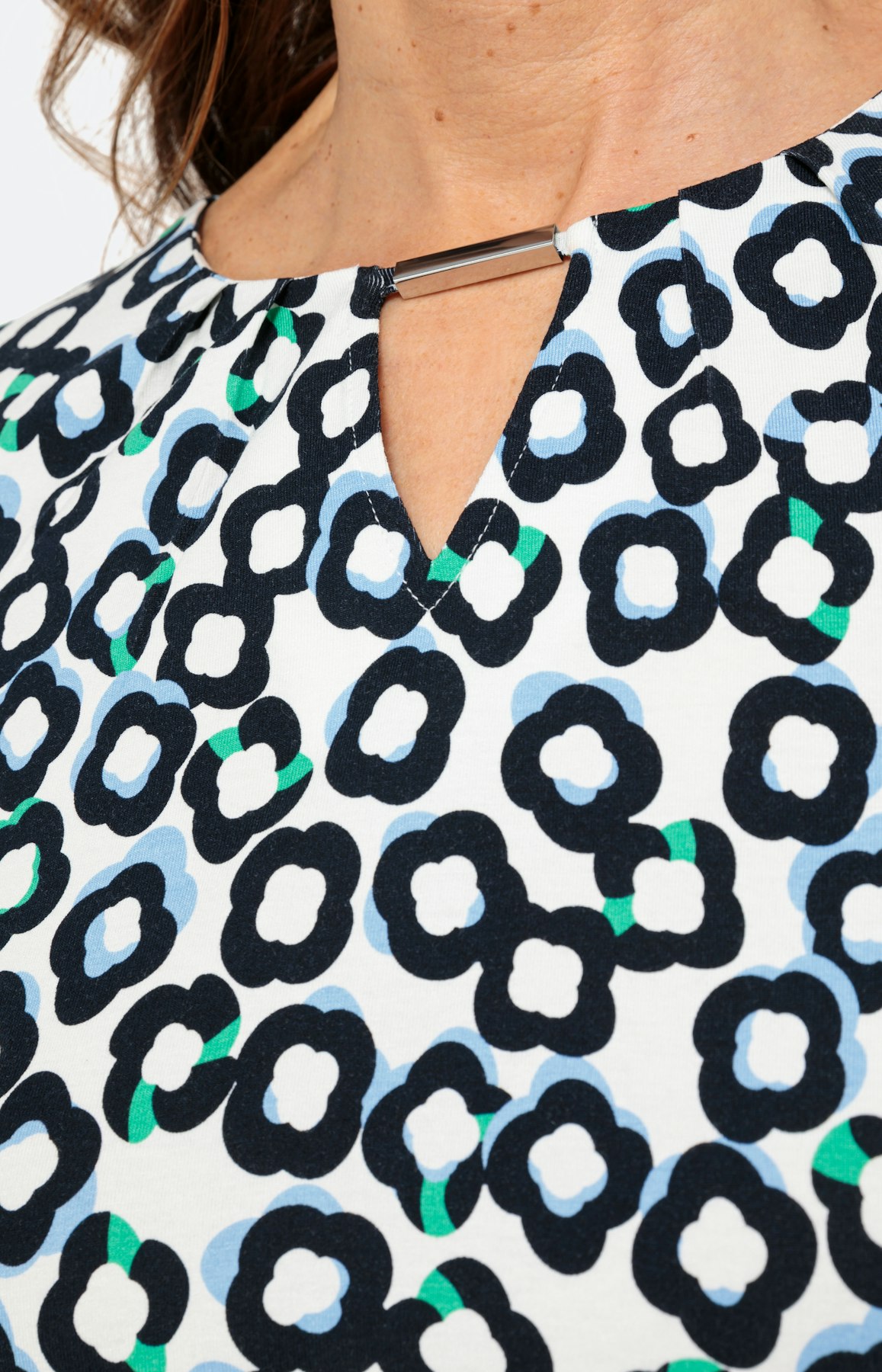 Shirt met lange mouwen en oogje