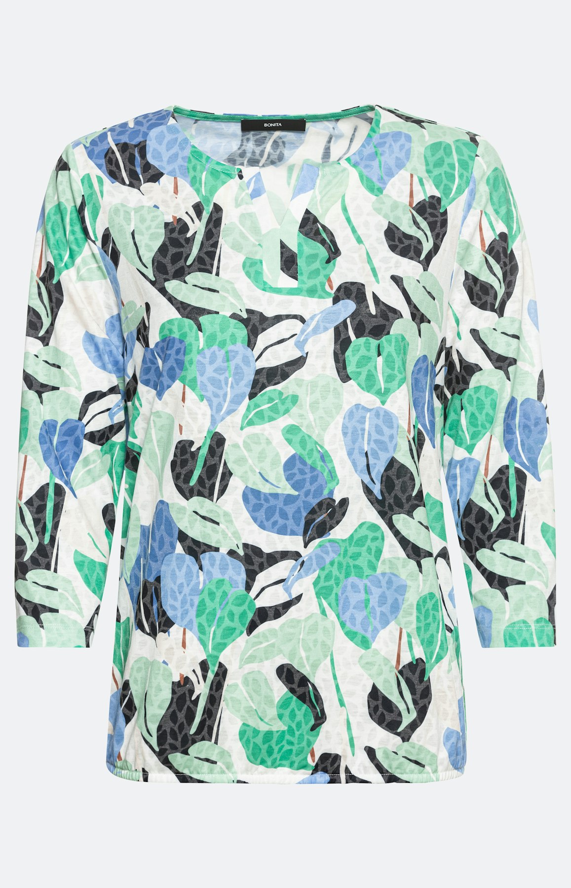 Botanisch gemustertes Shirt