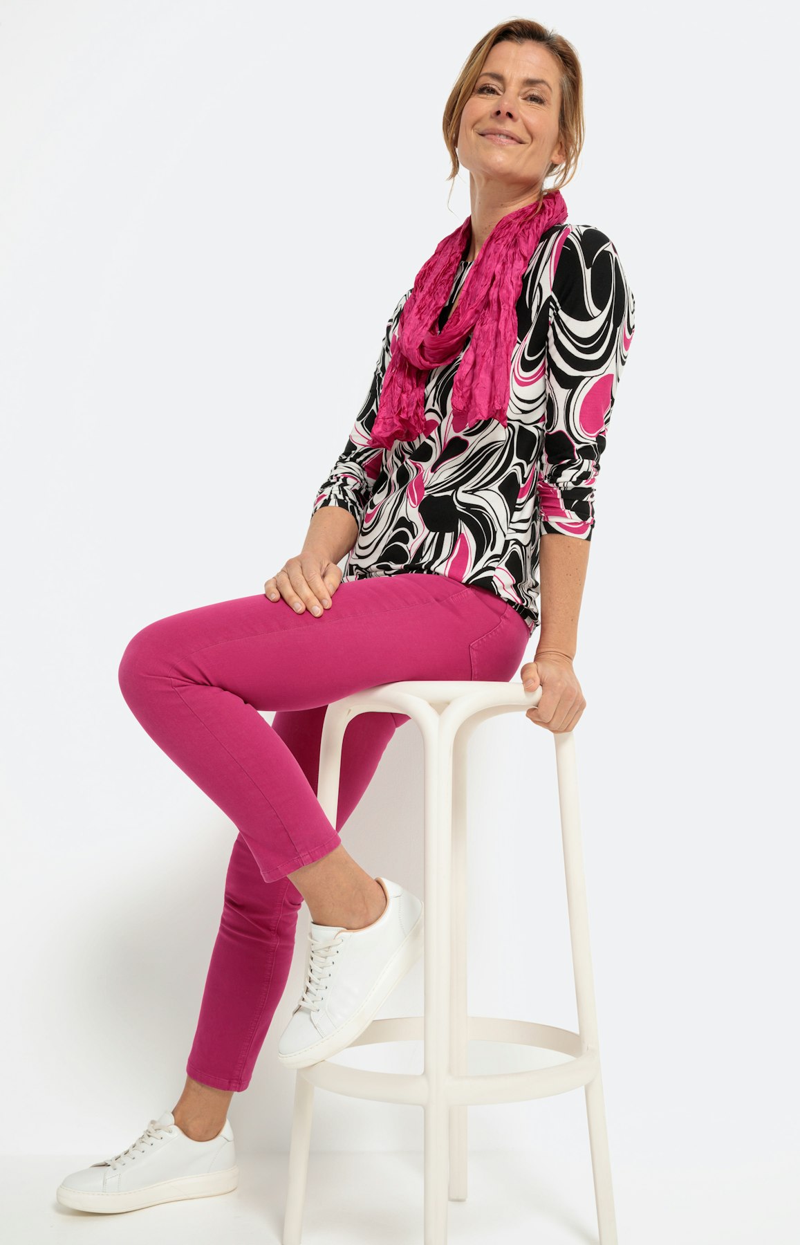 Langarmshirt mit Knoten-Detail