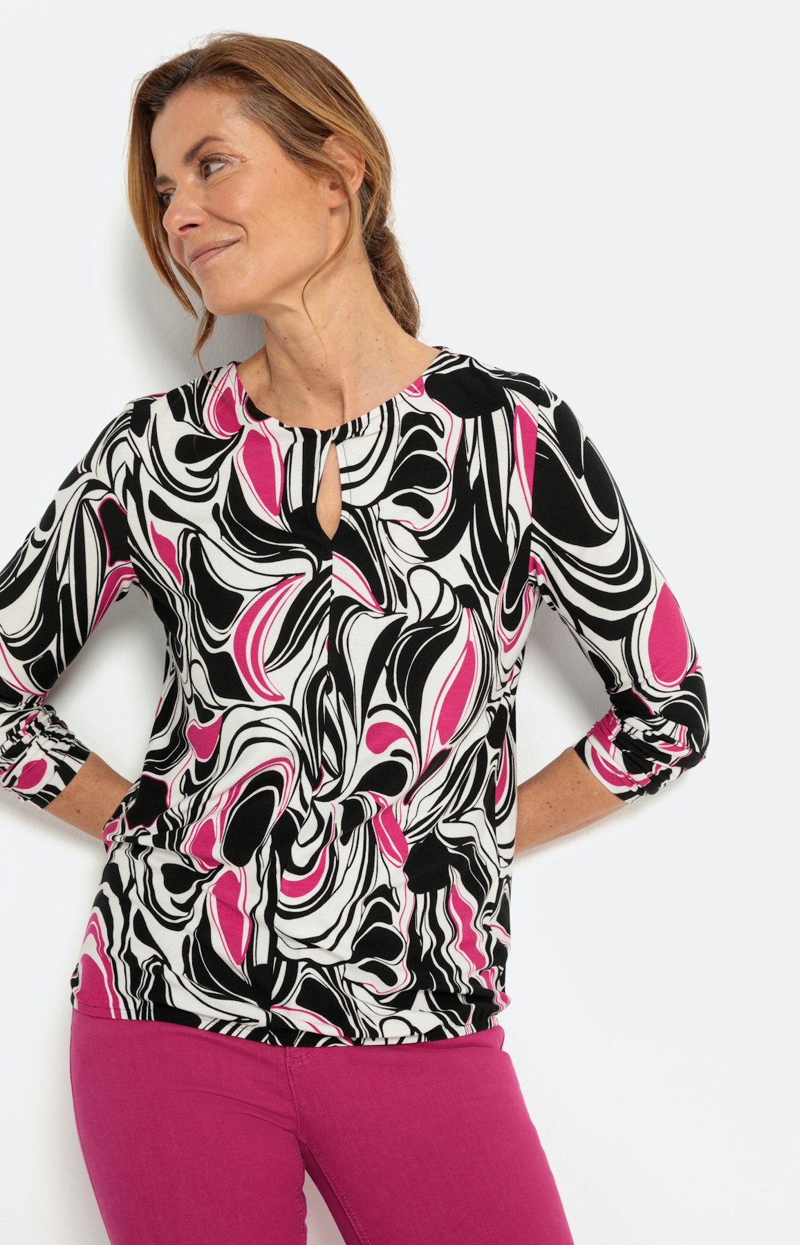 Langarmshirt mit Knoten-Detail