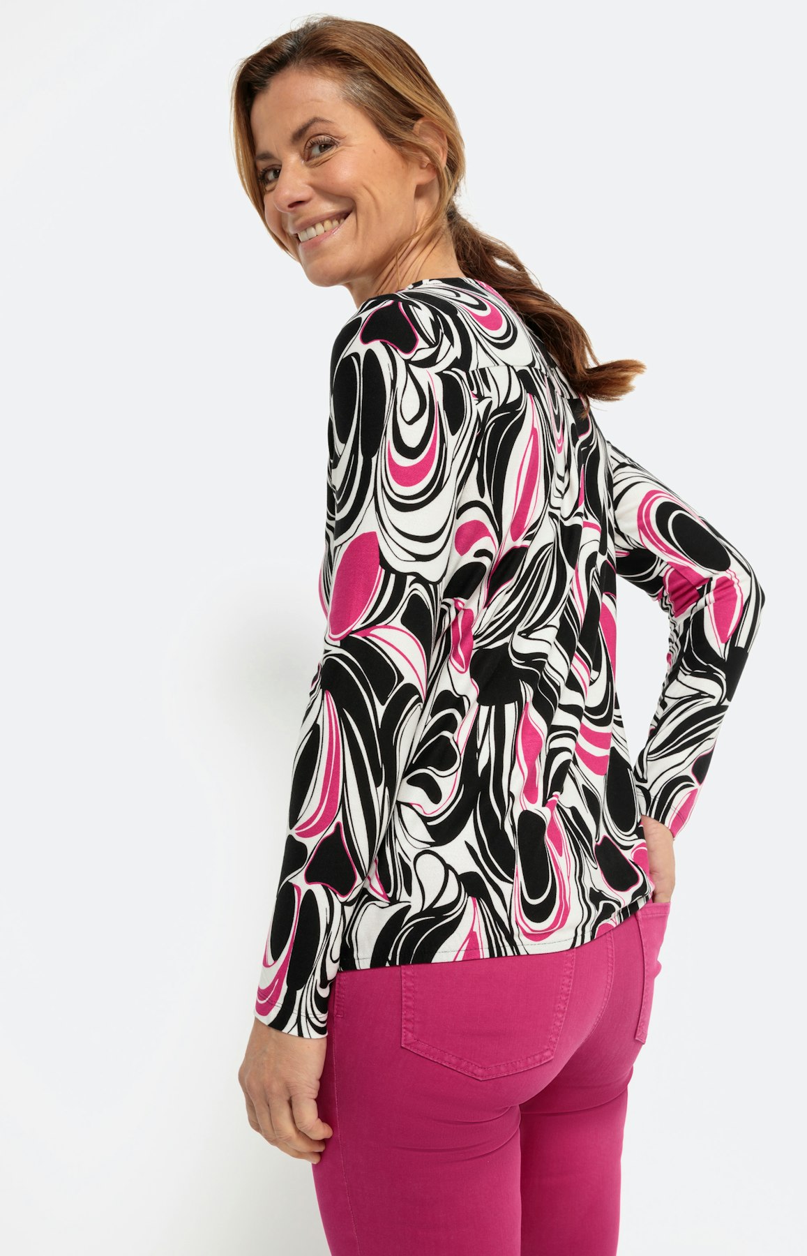 Langarmshirt mit Knoten-Detail