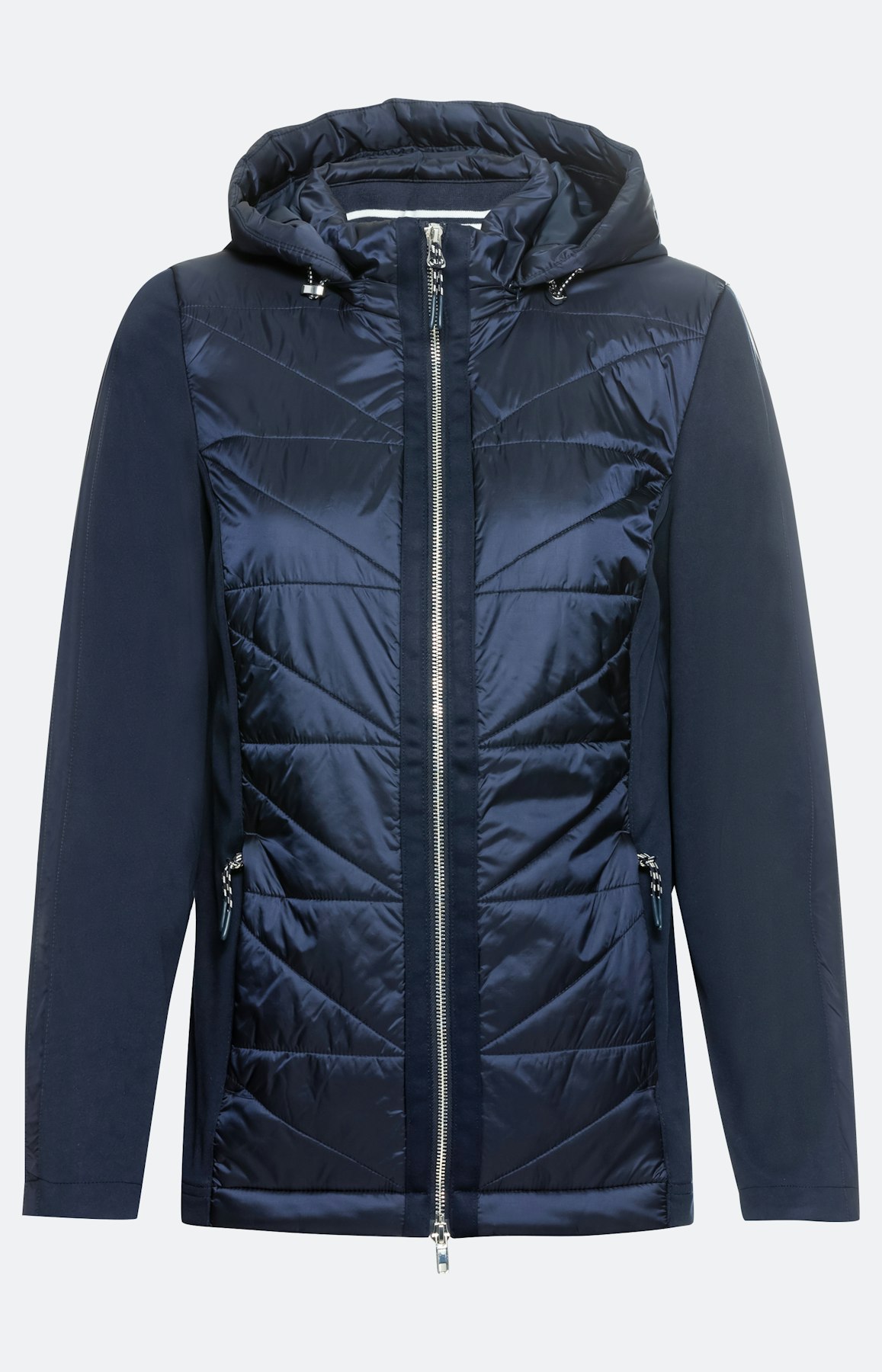 Gewatteerde jas met afneembare capuchon