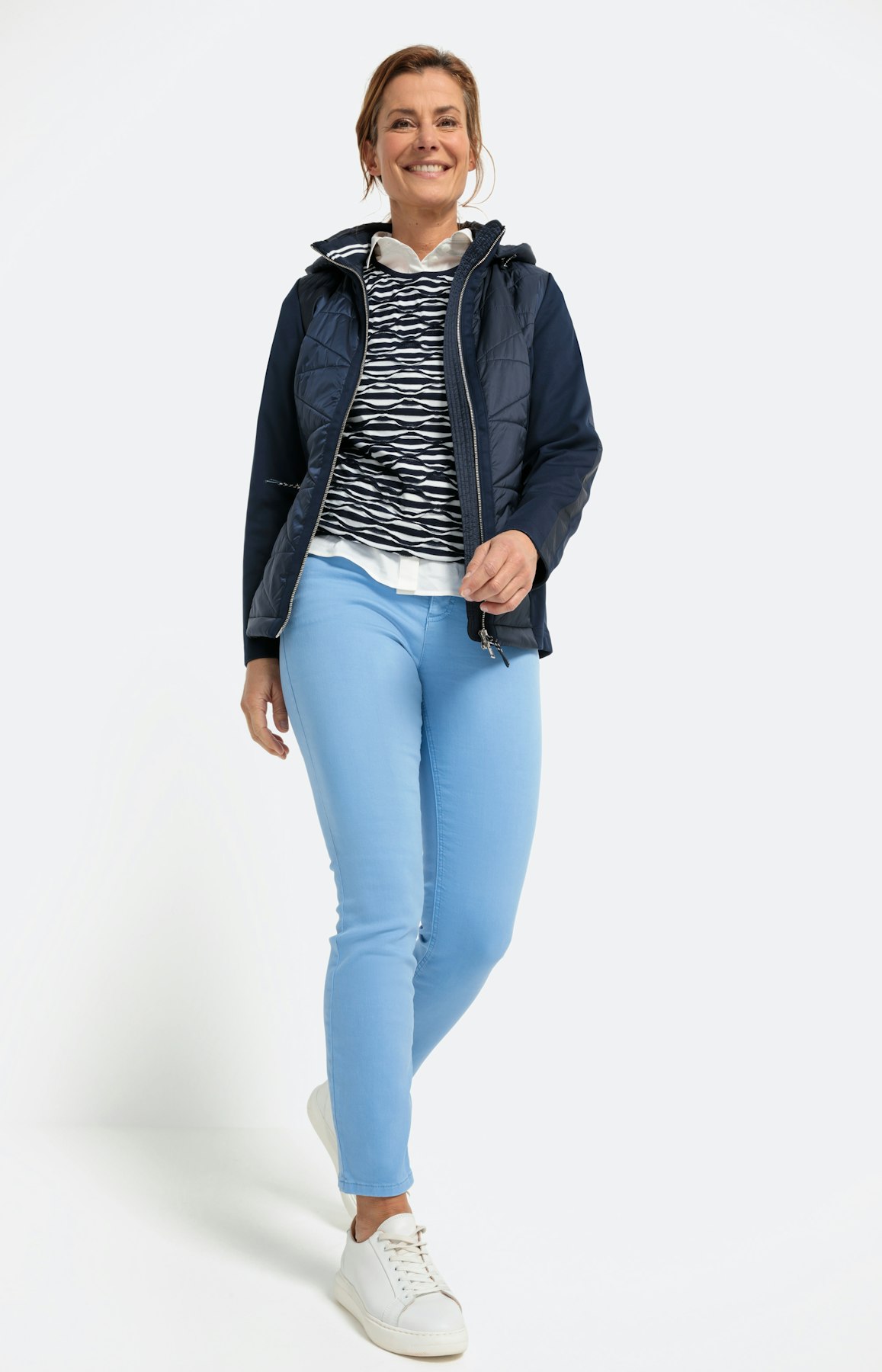 Gewatteerde jas met afneembare capuchon