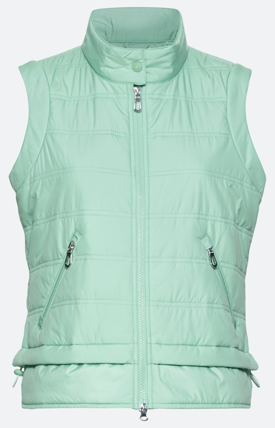 Bodywarmer met een hoge kraag