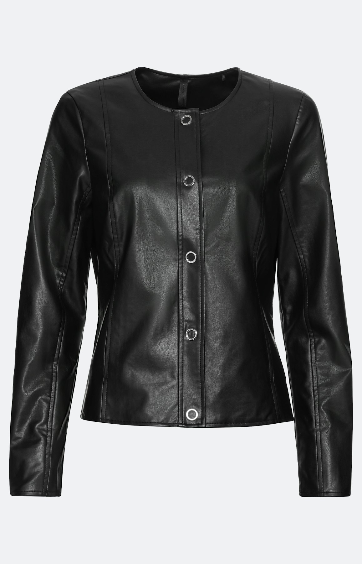 Bikerjas in lederen optiek