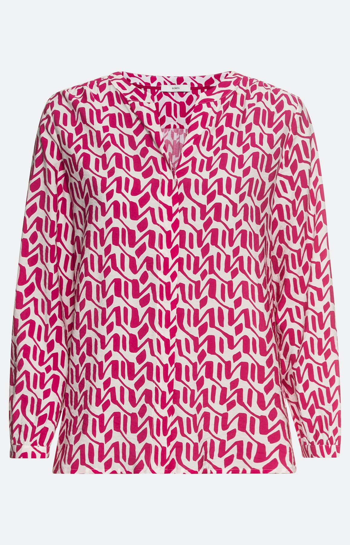 Gemusterte Bluse mit langem Arm