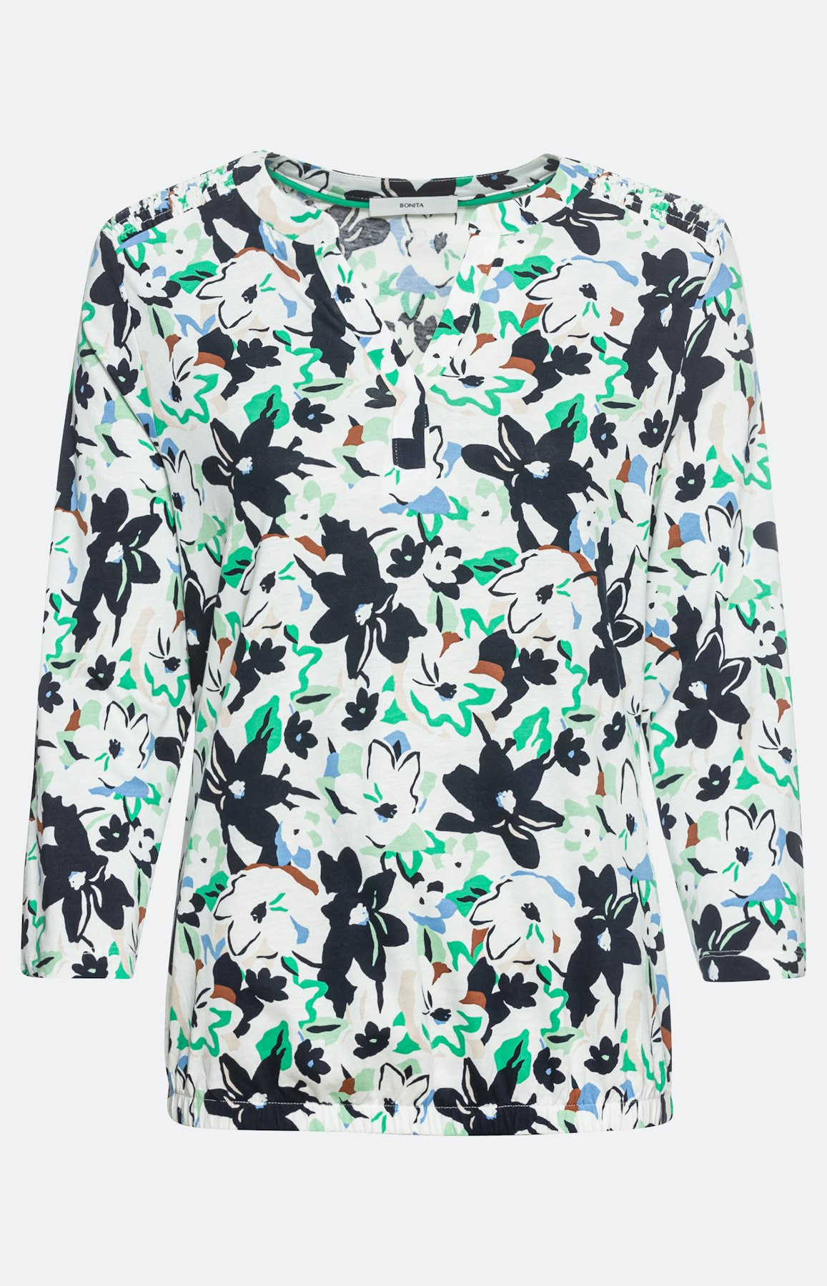 Gedessineerd shirt met 3/4-mouwen