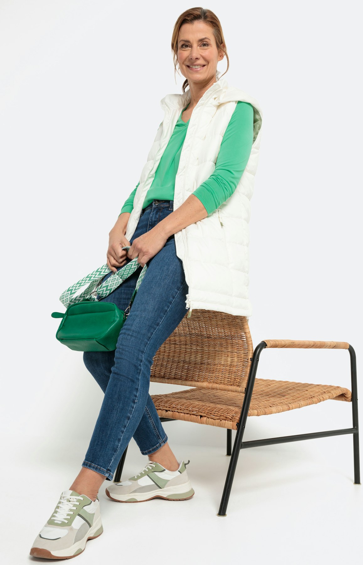 Soepel shirt met lange mouwen