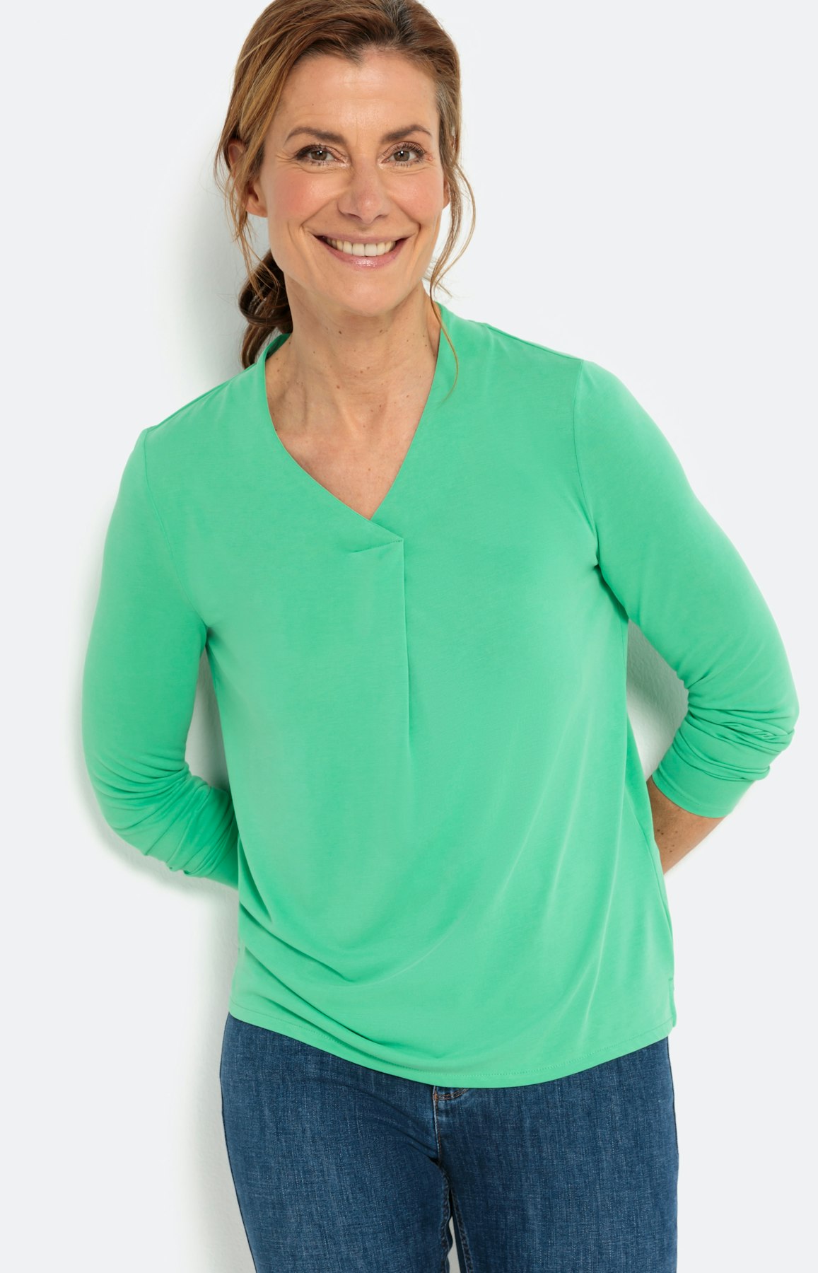 Soepel shirt met lange mouwen