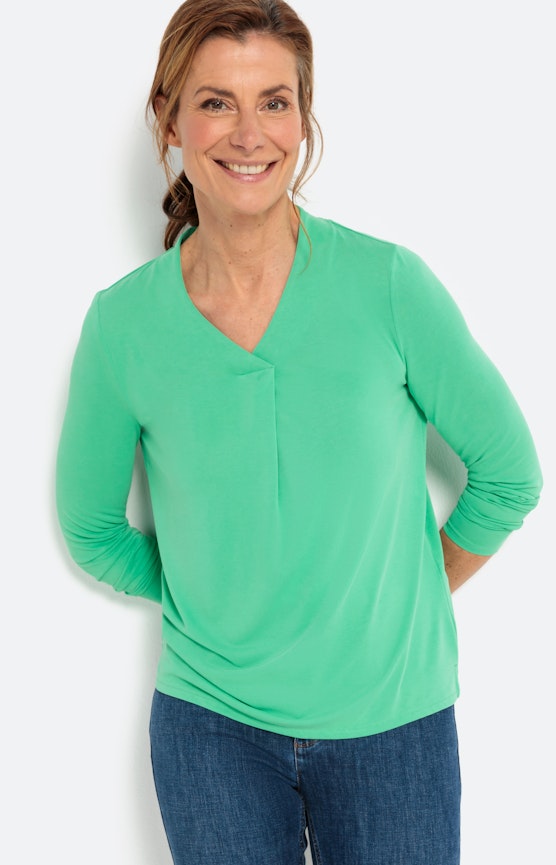 Soepel shirt met lange mouwen