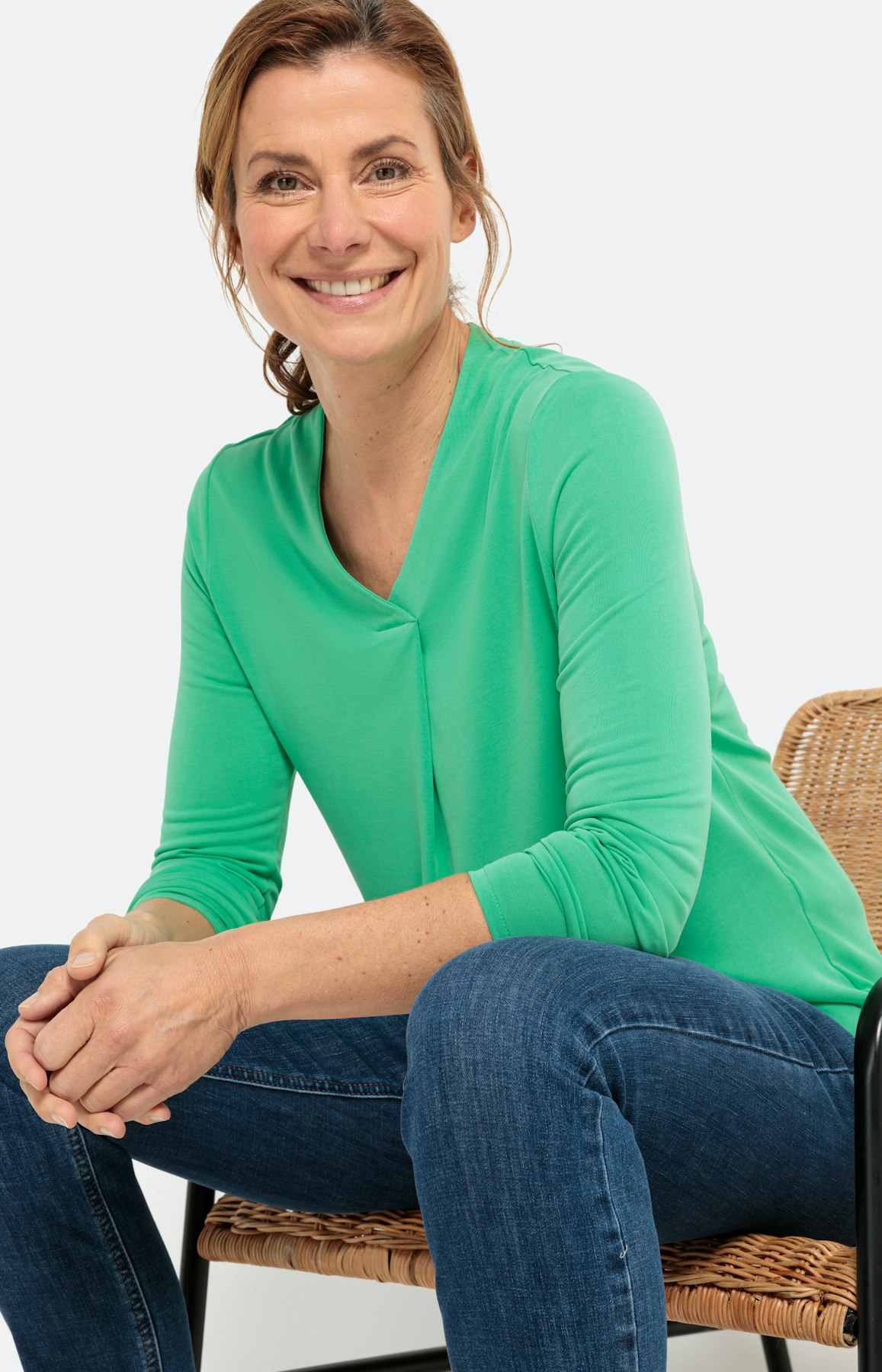 Soepel shirt met lange mouwen