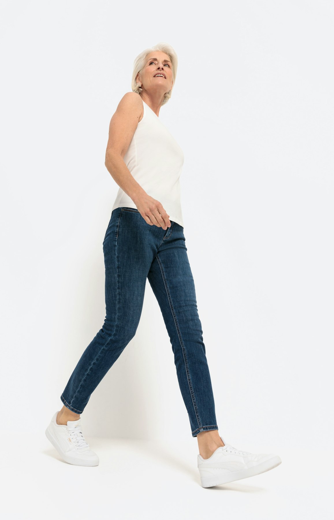 Basic Bio Baumwoll- Top, weiß