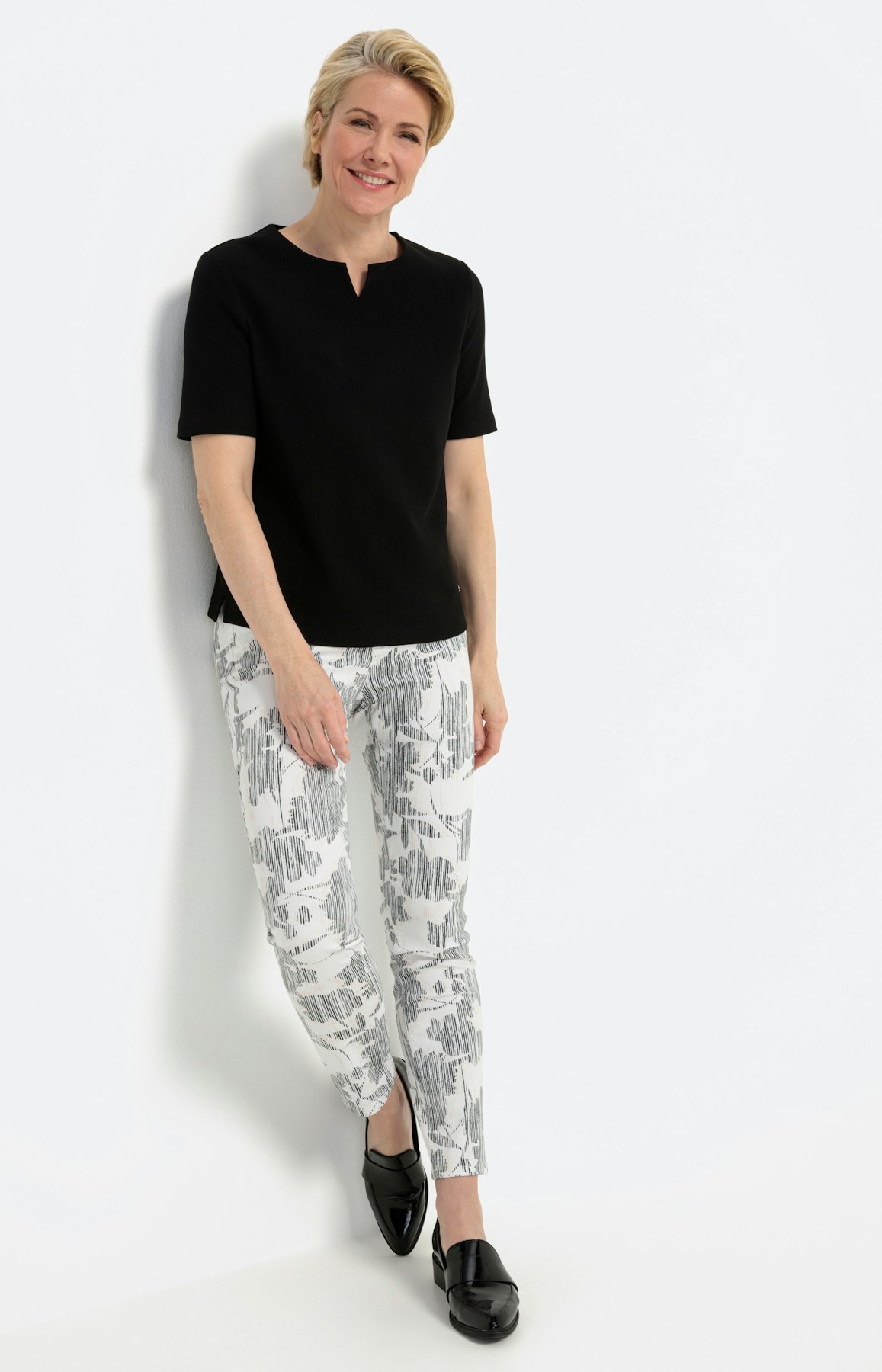 Slim fit jeans met print 28 Inch