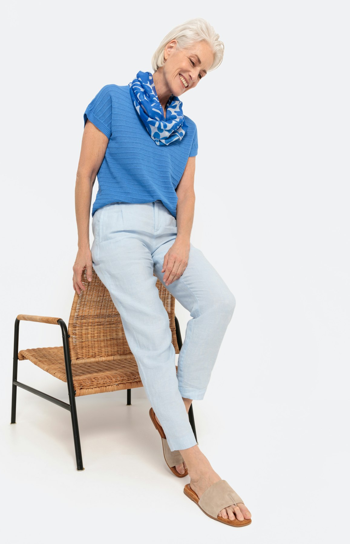 Slip-over met een V-hals