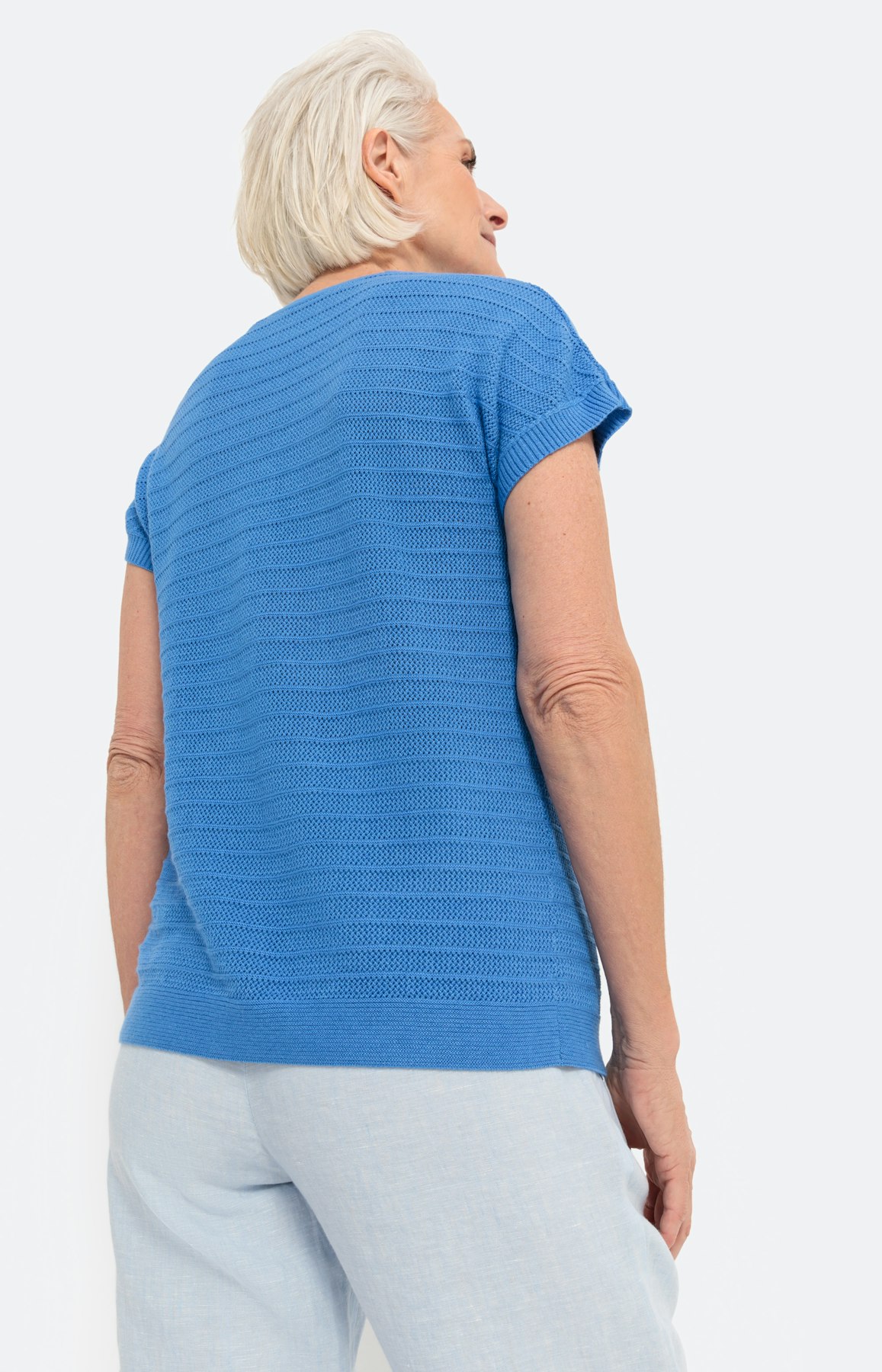 Slip-over met een V-hals