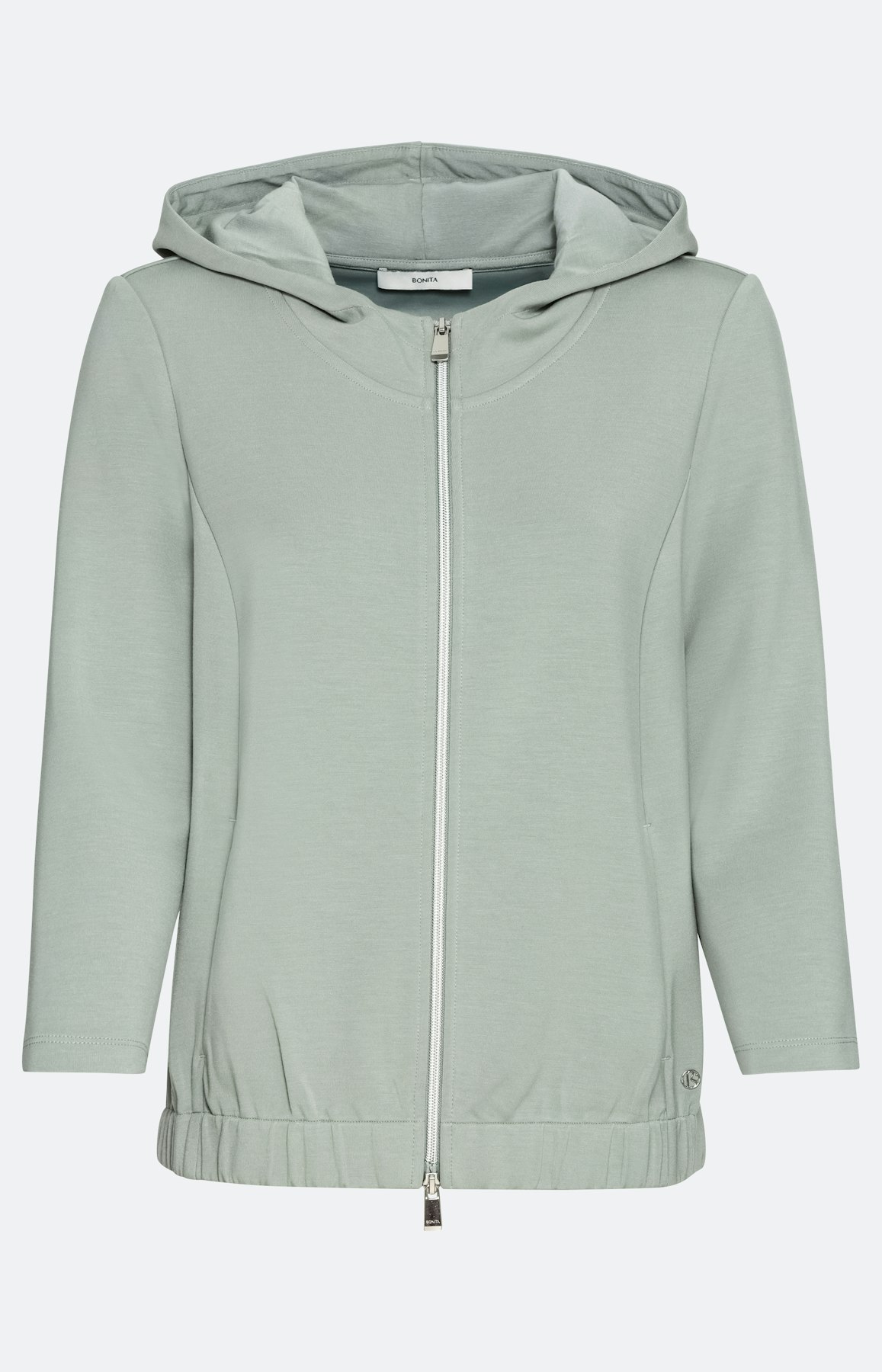 Scuba-Kapuzenjacke mit 3/4-Ärmel