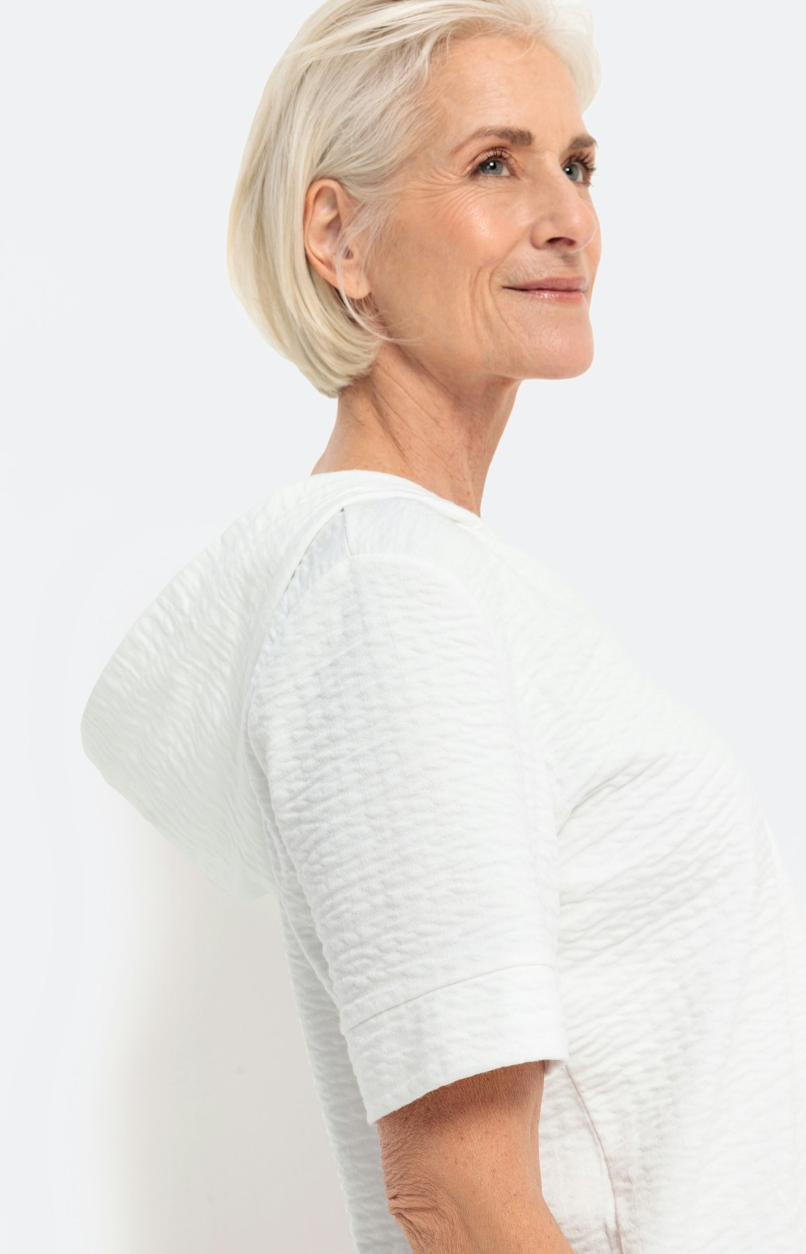 Sweatshirt met korte mouwen en capuchon